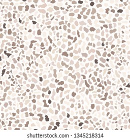 Terrazzo flooring texture,brown seamless pattern background. Abstract vector design for print on floor, wall, tile or textile