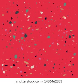 Terrazzo flooring textured surface modern abstract pattern. Ceramics, granite, stones. Abstract background for design.