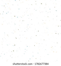 Terrazzo Boden strukturiert Oberfläche moderne abstrakte Muster. Vektor nahtlose abstrakte Wiederholung mit Chips aus Marmor oder Granit in weichen Pastellfarben.