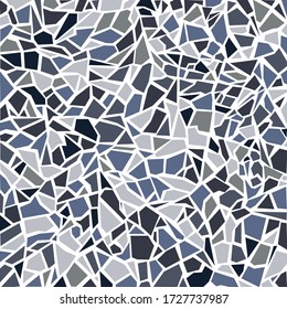 Terrazzo flooring vector pattern. Modern vector illustration for fabric print, wrapping paper, flooring. Classic venetian terrazzo style of floor of natural stone, granite, quartz