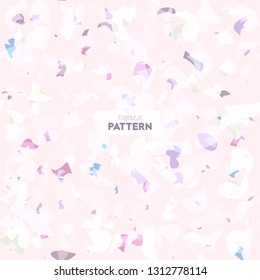 Terrazzo flooring vector seamless pattern in colors. Texture of classic italian type of floor in Venetian style composed of natural stone, granite, quartz, marble, glass and concrete - Vector