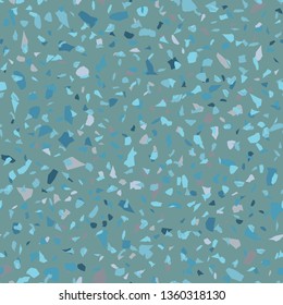 Terrazzo flooring vector seamless pattern. Texture of floor, composed of different kind of stone.