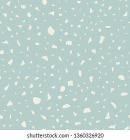 Terrazzo flooring vector seamless pattern. Texture of floor, composed of different kind of stone.