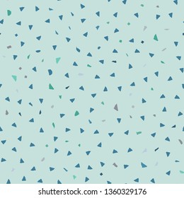 Terrazzo flooring vector seamless pattern. Texture of floor, composed of different kind of stone.