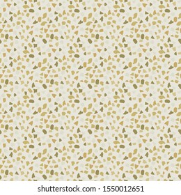 Terrazzo flooring vector seamless pattern. Texture of floor, composed of different kind of stone.