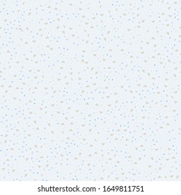 Terrazzo flooring vector seamless pattern. Texture of floor, composed of different kind of blue stone.