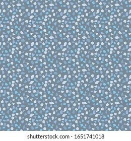 Terrazzo flooring vector seamless pattern. Texture of floor, composed of different kind of stone.