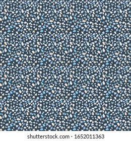 Terrazzo flooring vector seamless pattern. Texture of floor, composed of different kind of stone.