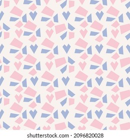 Terrazzo flooring vector seamless pattern. 