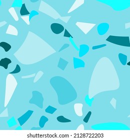 Terrazzo flooring vector seamless pattern. Vintage style. Graphic modern pattern.  Vector illustration. 