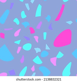 Terrazzo flooring vector seamless pattern. Vintage style.
