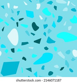 Terrazzo flooring vector seamless pattern. Vintage style.