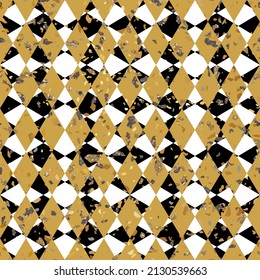 Textura de piedra geométrica Terrazzo Diseño de patrón sin inconvenientes