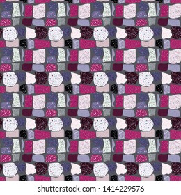 Terrazzo geometric texture. Seamless pattern with colorful splinters. Creative illustration for textile or book covers, manufacturing, wallpapers, print, gift wrap, flooring