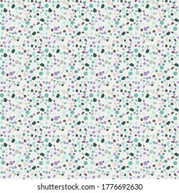 Terrazzo geometric texture. Seamless pattern with colorful splinters. Creative illustration for textile or book covers, manufacturing, wallpapers, print, gift wrap, flooring