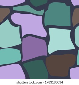 Terrazzo geometric texture. Seamless pattern with colorful splinters. Creative illustration for textile or book covers, manufacturing, wallpapers, print, gift wrap, flooring