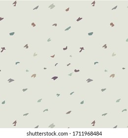 La imitación de Terrazzo es un fondo de patrón sin fisuras. Diseño abstracto de textura vectorial para la impresión en el suelo, pared, azulejos o textiles, decoración interior. Ilustración vectorial abstracta de moda Colores Pastel. 