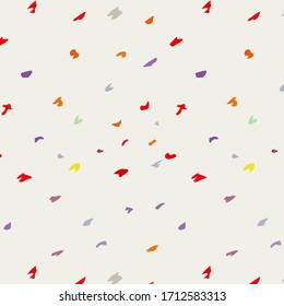 La imitación de Terrazzo es un fondo de patrón sin fisuras. Diseño abstracto de textura vectorial para la impresión en el suelo, pared, azulejos o textiles, decoración interior. Vector abstracto de moda, de color diferente brillante