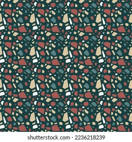 Terrazzo italian floor seamless pattern