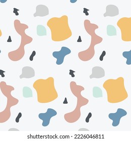 Patrón de suelo de mármol Terrazo utilizado para papel pintado, artesanía meticulosa, fondo de patrón de piedra para diseño arquitectónico, Baldosas y telas de diseño, ilustración vectorial abstracta.