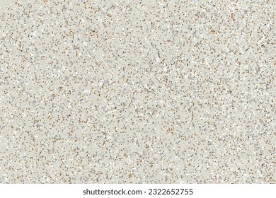 Terrazzo-Marmor-Boden, nahtlose Muster-Textur-Oberfläche, Vektor-Natursteine, Granit, Marmor, Quarz, Kalkstein, Beton, beiger Hintergrund mit Farbchips für die Dekoration Inneneinrichtung, Außenhintergrund