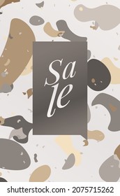 Terrazzo or marble texture pattern background vector. Background and texture pattern for social media banners, Post and stories background, Home decoration, packaging design and prints.