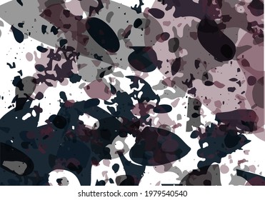 Plantilla abstracta moderna de Terrazzo. Textura negra y rosa del suelo italiano clásico. Fondo de piedra, granito, cuarzo, mármol, hormigón.  Fondo vectorial de moda de terrazo veneciano