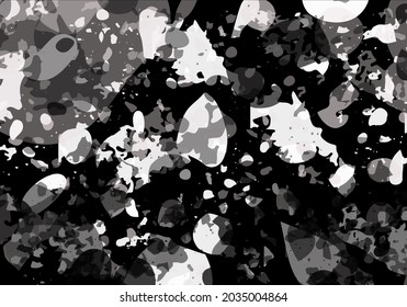 Terrazzo modern abstract template. Black and beige texture of classic italian flooring. Background made of stones, granite, quartz, marble, concrete.  Venetian terrazzo trendy vector backdrop
