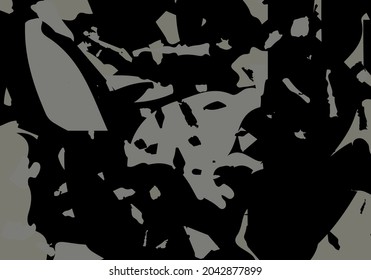 Terrazzo modern abstract template. Black and beige texture of classic italian flooring. Background made of stones, granite, quartz, marble, concrete.  Venetian terrazzo trendy vector backdrop