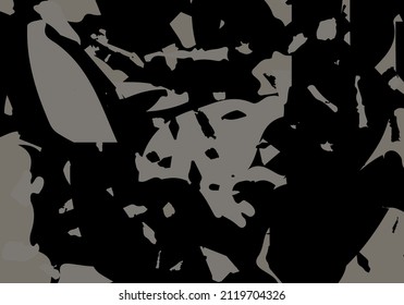 Terrazzo modern abstract template. Black and beige texture of classic italian flooring. Background made of stones, granite, quartz, marble, concrete.  Venetian terrazzo trendy vector backdrop