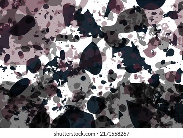 Terrazzo modern abstract template. Black and pink texture of classic italian flooring. Background made of stones, granite, quartz, marble, concrete. Venetian terrazzo trendy vector backdrop