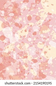 Terrazzo modern abstract template. Orange texture of classic italian flooring. Background made of stones, granite, quartz, marble, concrete.  Venetian terrazzo trendy vector backdrop