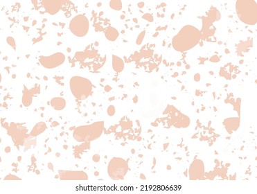 Terrazzo modern abstract template. Orange texture of classic italian flooring. Venetian terrazzo trendy vector backdrop Background made of stones, granite, quartz, marble, concrete. 