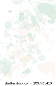 Terrazzo modern abstract template. Pink and green texture of classic italian flooring. Background made of stones, granite, quartz, marble, concrete.  Venetian terrazzo trendy vector backdrop