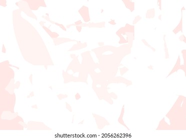 Terrazzo modern abstract template. Pink texture of classic italian flooring. Venetian terrazzo trendy vector backdrop Background made of stones, granite, quartz, marble, concrete. 