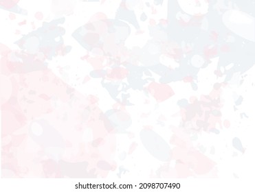 Terrazzo modern abstract template. Pink and grey texture of classic italian flooring. Venetian terrazzo trendy vector backdrop Background made of stones, granite, quartz, marble, concrete. 