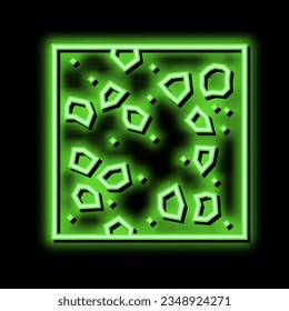 terrazzo mosaic floors neon light sign vector. terrazzo mosaic floors illustration