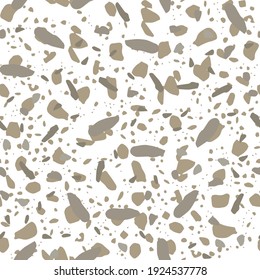 Terrazzo ornament. Vector seamless pattern