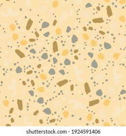 Terrazzo ornament. Vector seamless pattern