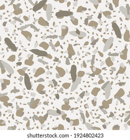 Terrazzo ornament. Vector seamless pattern