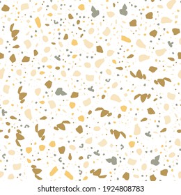Ornamento de Terrazzo. Patrón transparente del vector