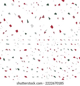 terrazzo pattern in bright primary colors with abstract mosaic stone shapes. Retro terrazo minimalist art background ideal for print, fashion or trendy design project.