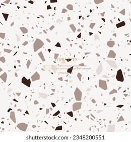 Terrazzo Pattern. Endless cement texture background