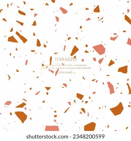 Terrazzo Pattern. Endless cement texture background