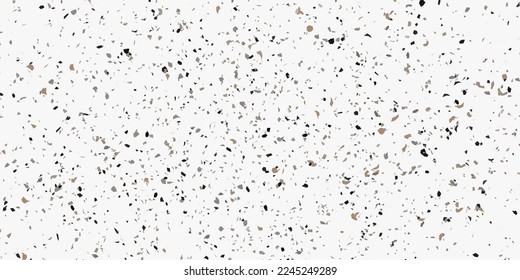 Terrazzo pattern floor tile. Grunge style texture effect. Stock royalty free vector illustration