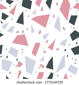 Terrazzo pattern. Seamless extract pattern. Vector