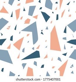 Terrazzo pattern. Seamless extract pattern. Vector