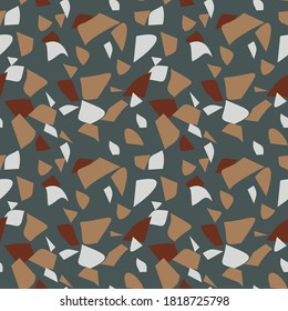 Patrón de Terrazzo para textil, papel envolvente y cualquier tipo de superficies.