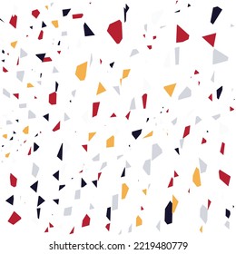 terrazzo pattern  with traditional white marble rocks. Classic interior material background of mosaic stone.
