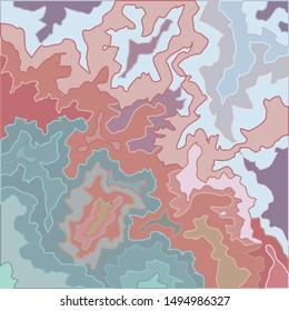 Terrazzo Pattern. Vector Texture Of Pink Marble With Turquoise Accents. Marble Rock Floor Stone Texture. Imitation of Stone structure, Background.